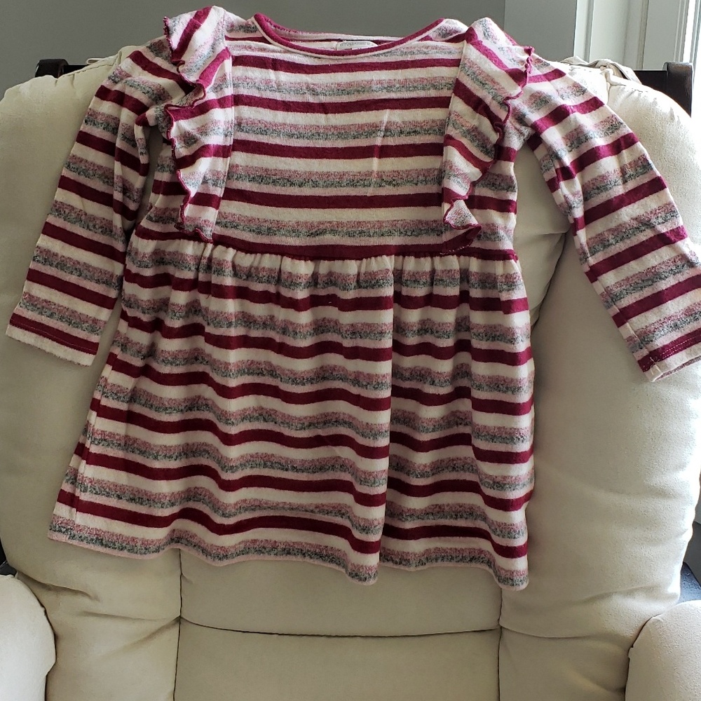 Berry striped Gymboree dress 2T